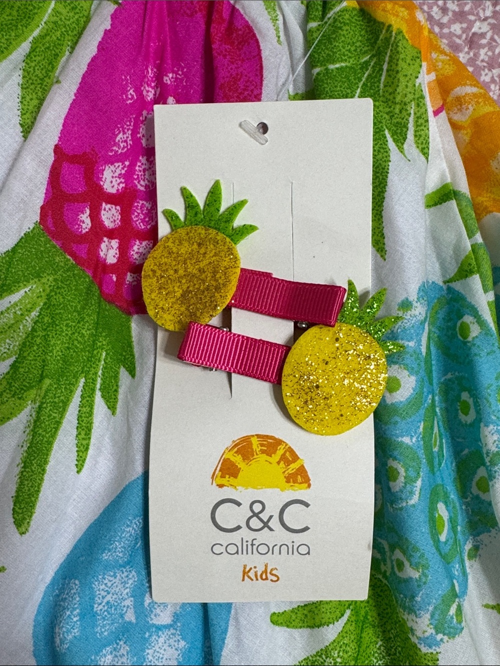 NWT. C&C California Girls Pineapple Print Sundress - Picture 4 of 6